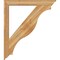 Ekena Millwork Funston Traditional Rough Sawn Bracket w/ Offset Brace, Western Red Cedar, 6"W x 42"D x 48"H BKT0604X42X48FST01RWR - alternate 2